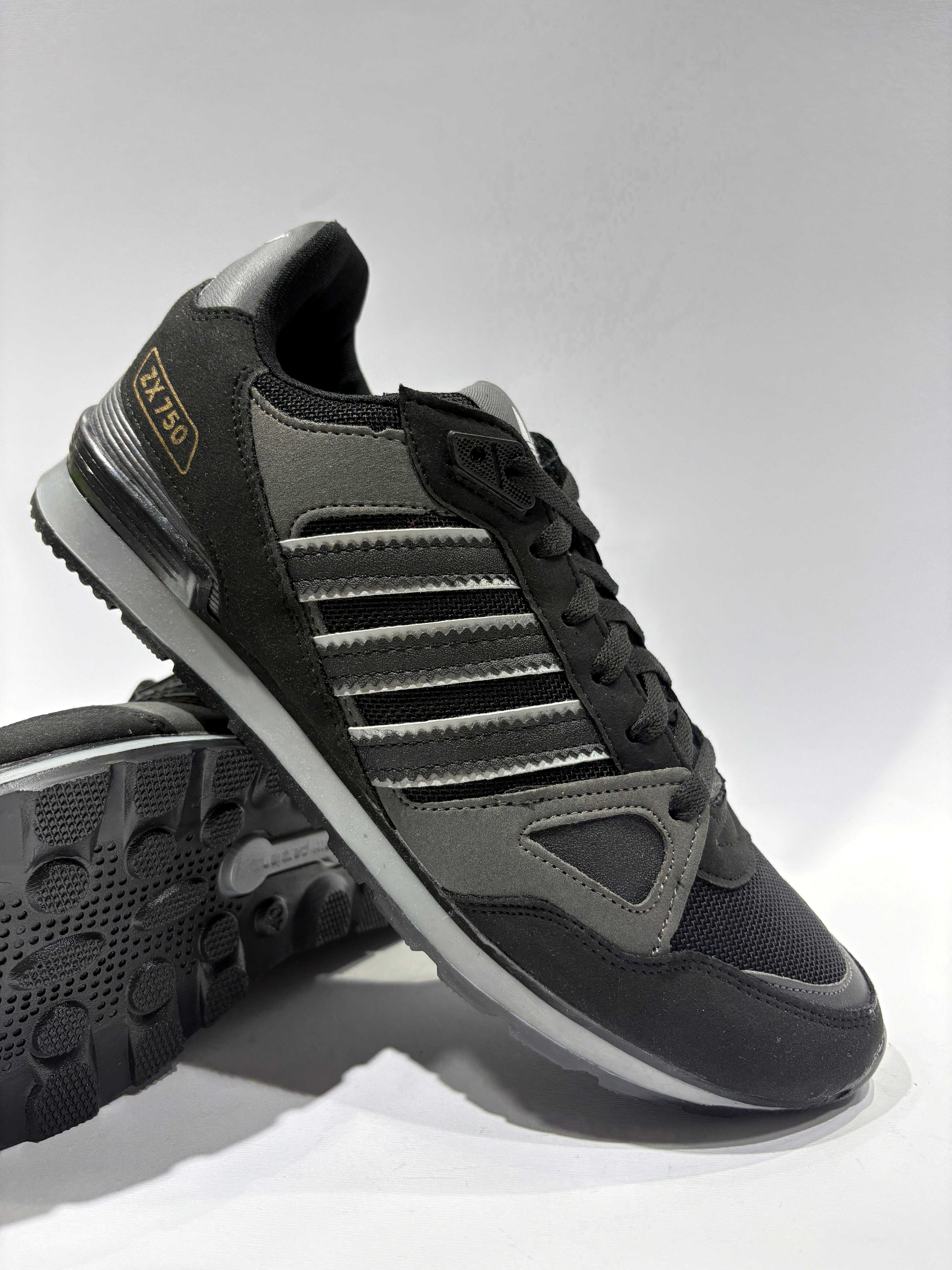 آدیداس مدل - zx 750 - طوسی مشکی- کد 012/1