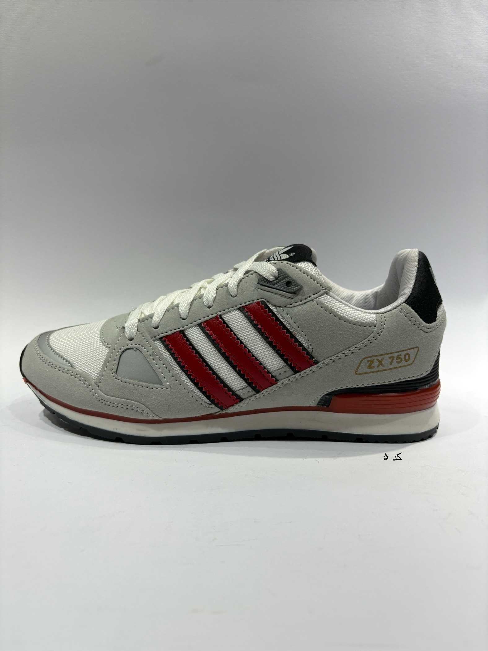 آدیداس مدل - zx 750 - طوسی قرمز -  کد 005